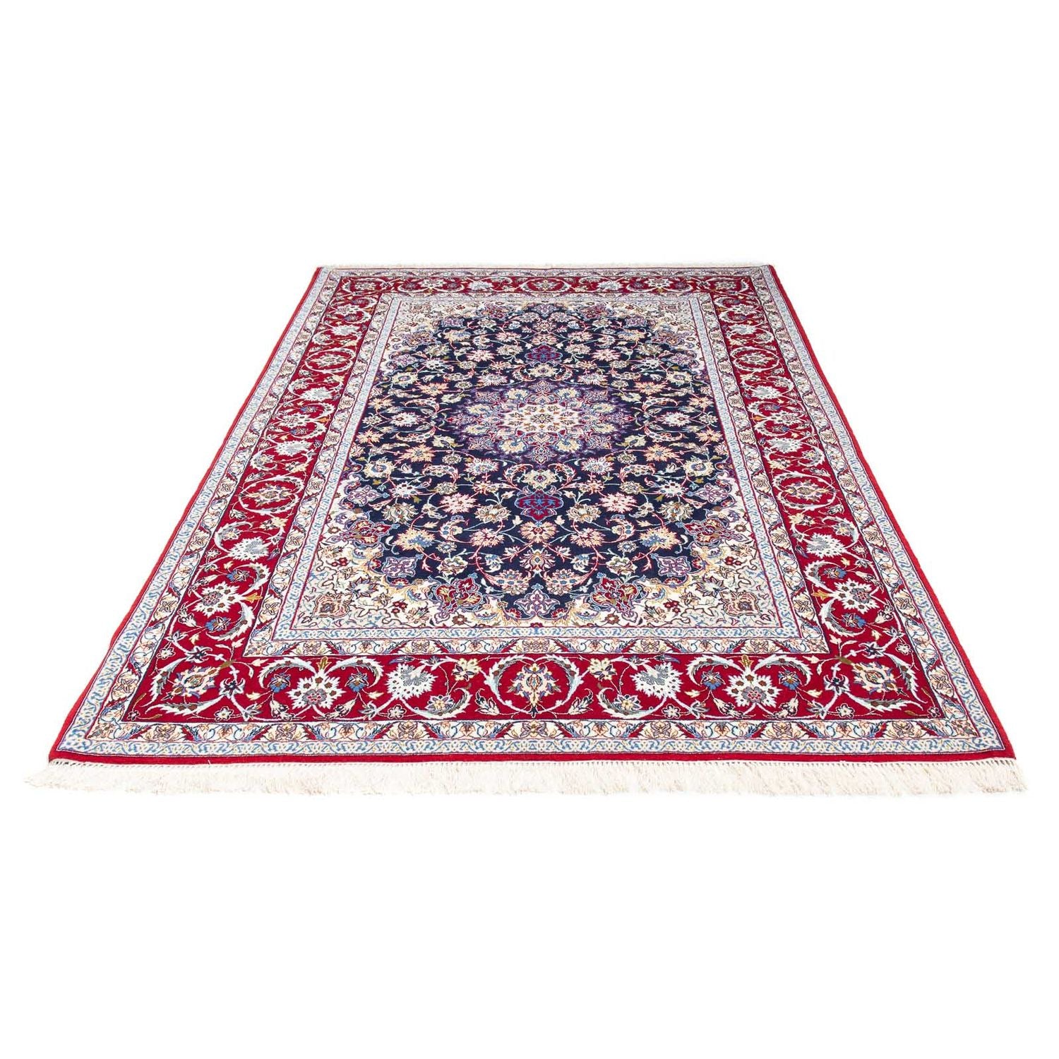 Alfombra Persa - Isfahan - Prima - 243 x 159 cm - rojo oscuro