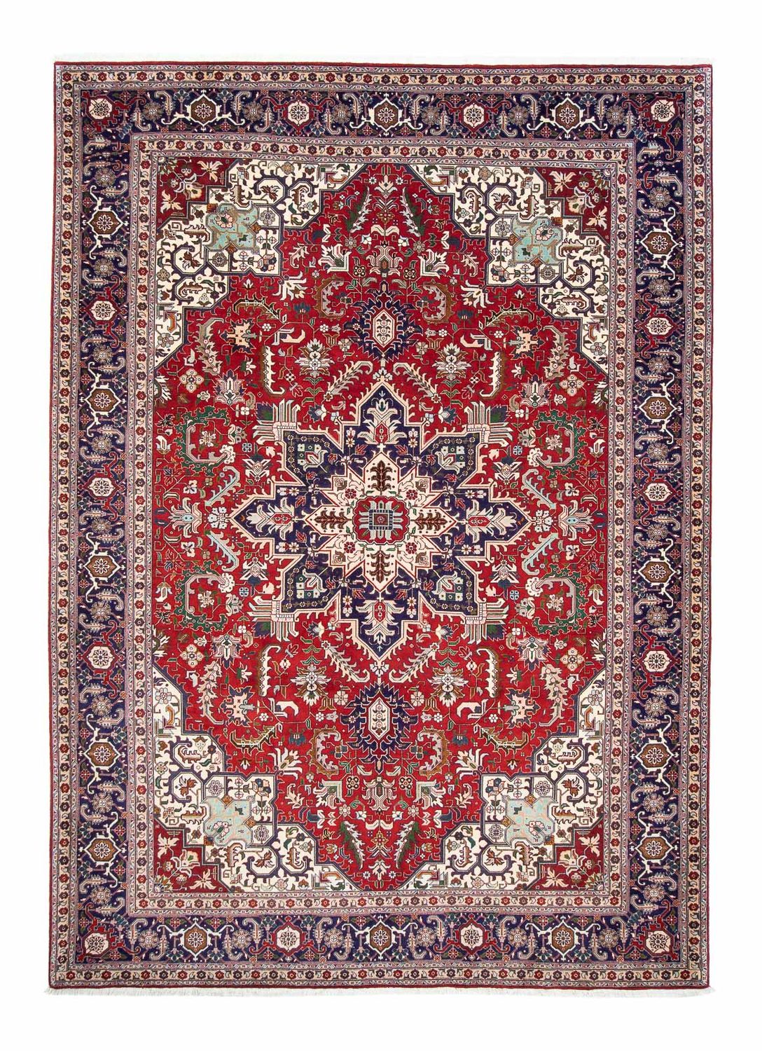 Alfombra Persa - Tabriz - Real - 297 x 204 cm - rojo oscuro