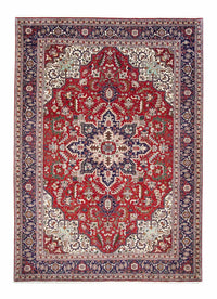 Alfombra Persa - Tabriz - Real - 297 x 204 cm - rojo oscuro