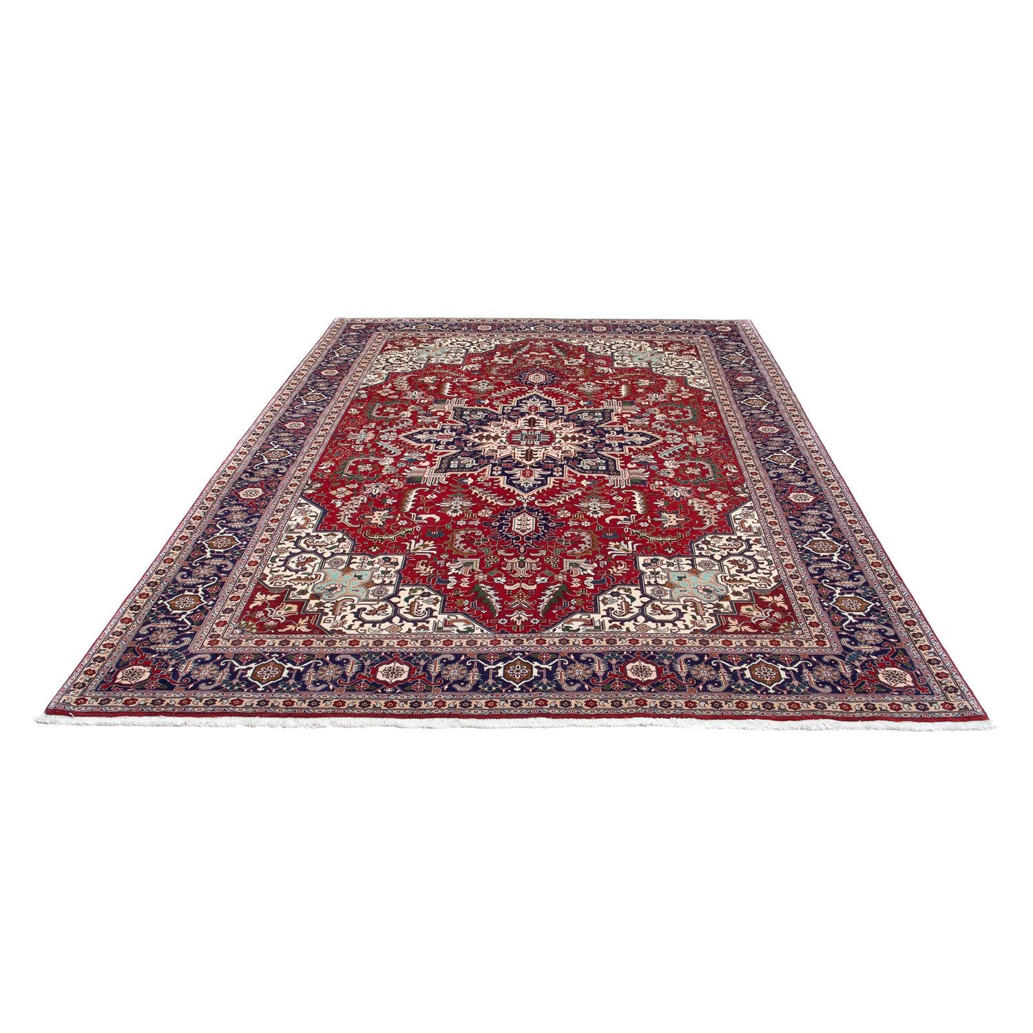 Alfombra Persa - Tabriz - Real - 297 x 204 cm - rojo oscuro