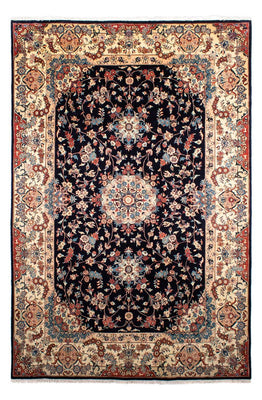 Alfombra persa - Clásica - 298 x 196 cm - azul oscuro