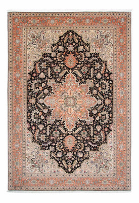 Alfombra Persa - Tabriz - Real - 306 x 208 cm - azul oscuro