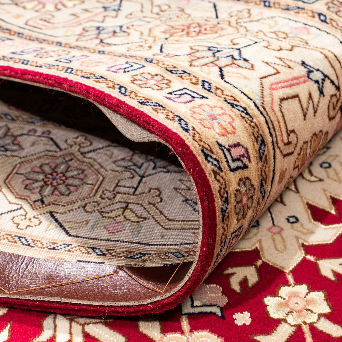 Alfombra Persa - Tabriz - Real - 203 x 150 cm - rojo