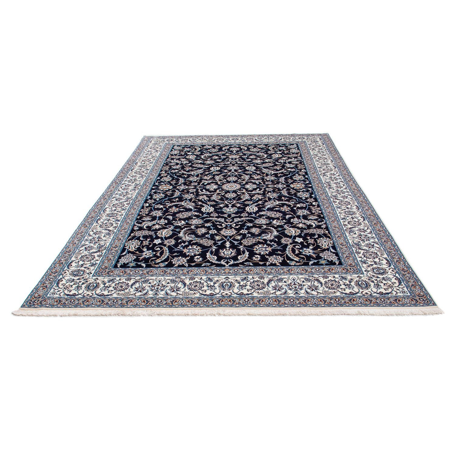 Alfombra Persa - Nain - Prima - 297 x 206 cm - azul oscuro