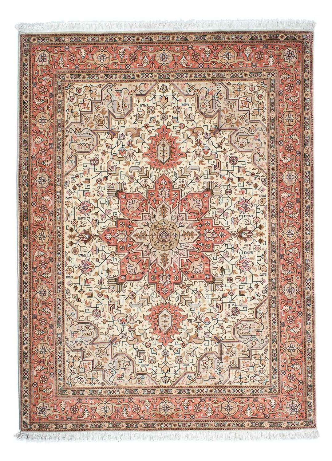 Alfombra Persa - Tabriz - Real - 202 x 152 cm - beige