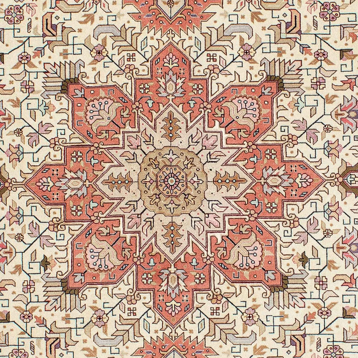 Alfombra Persa - Tabriz - Real - 202 x 152 cm - beige