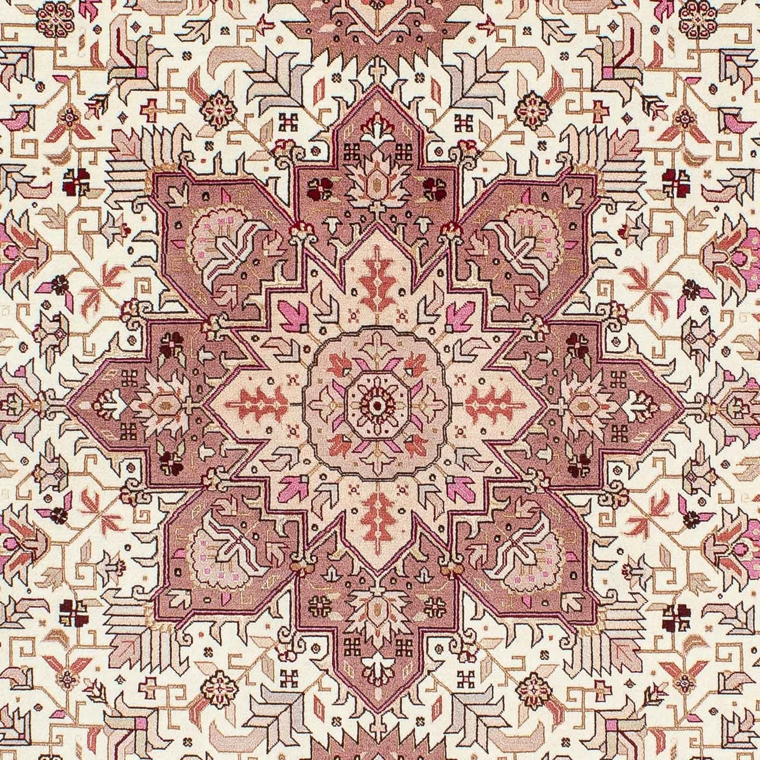 Alfombra Persa - Tabriz - Real - 207 x 149 cm - beige