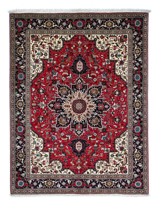 Alfombra Persa - Tabriz - Real - 206 x 151 cm - rojo