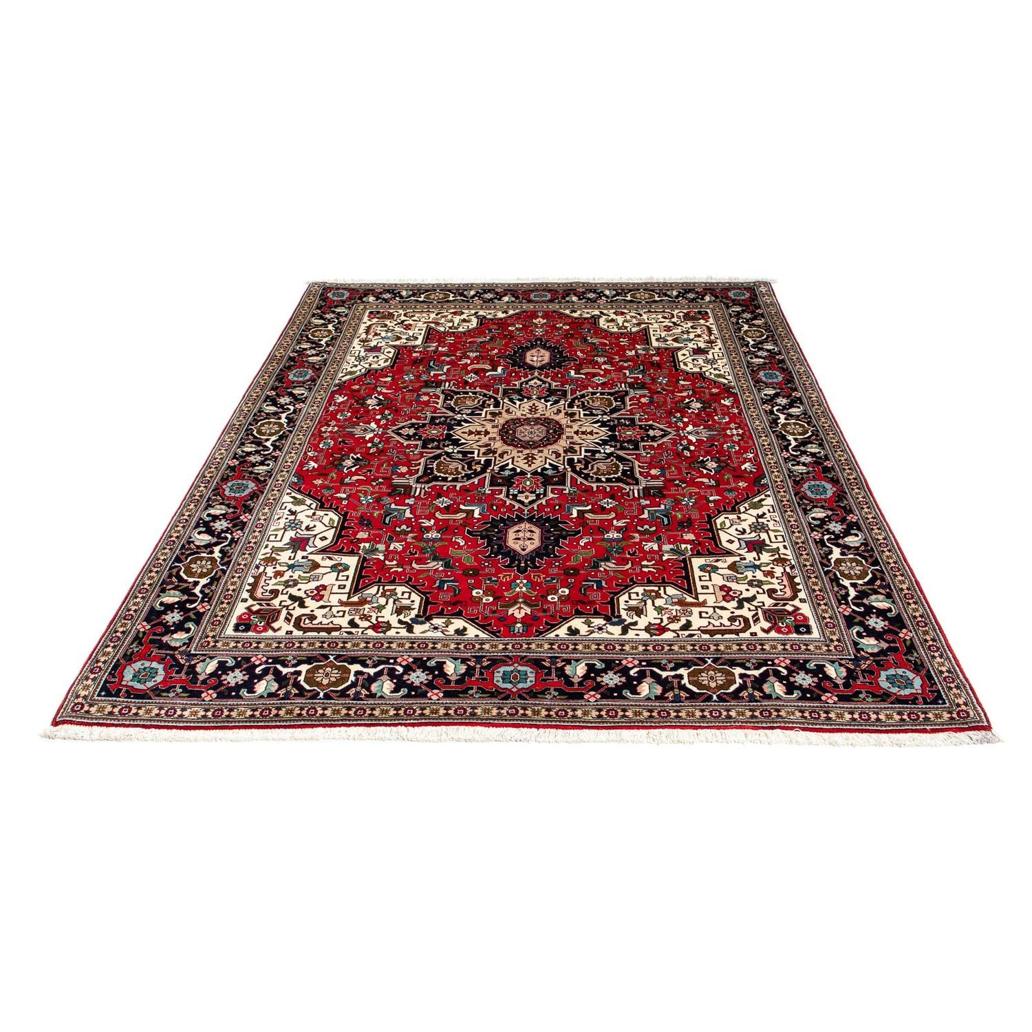 Alfombra Persa - Tabriz - Real - 206 x 151 cm - rojo
