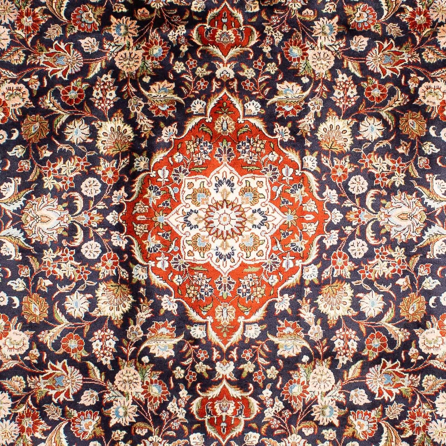 Alfombra persa - Clásica - 297 x 210 cm - azul oscuro