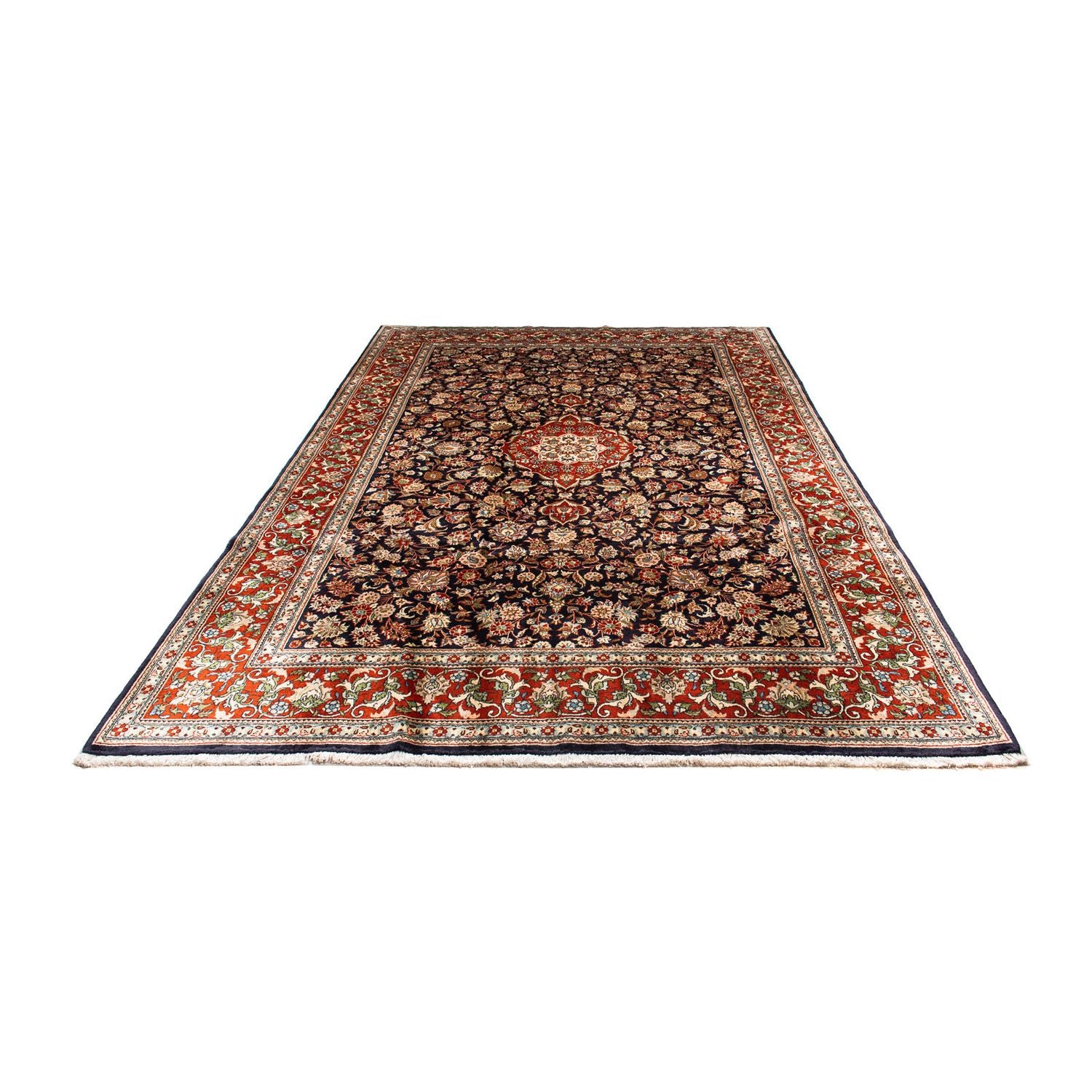 Alfombra persa - Clásica - 297 x 210 cm - azul oscuro