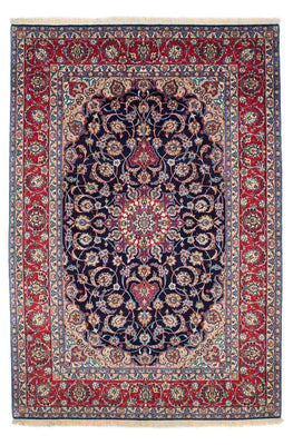 Alfombra Persa - Isfahan - Prima - 233 x 155 cm - azul oscuro