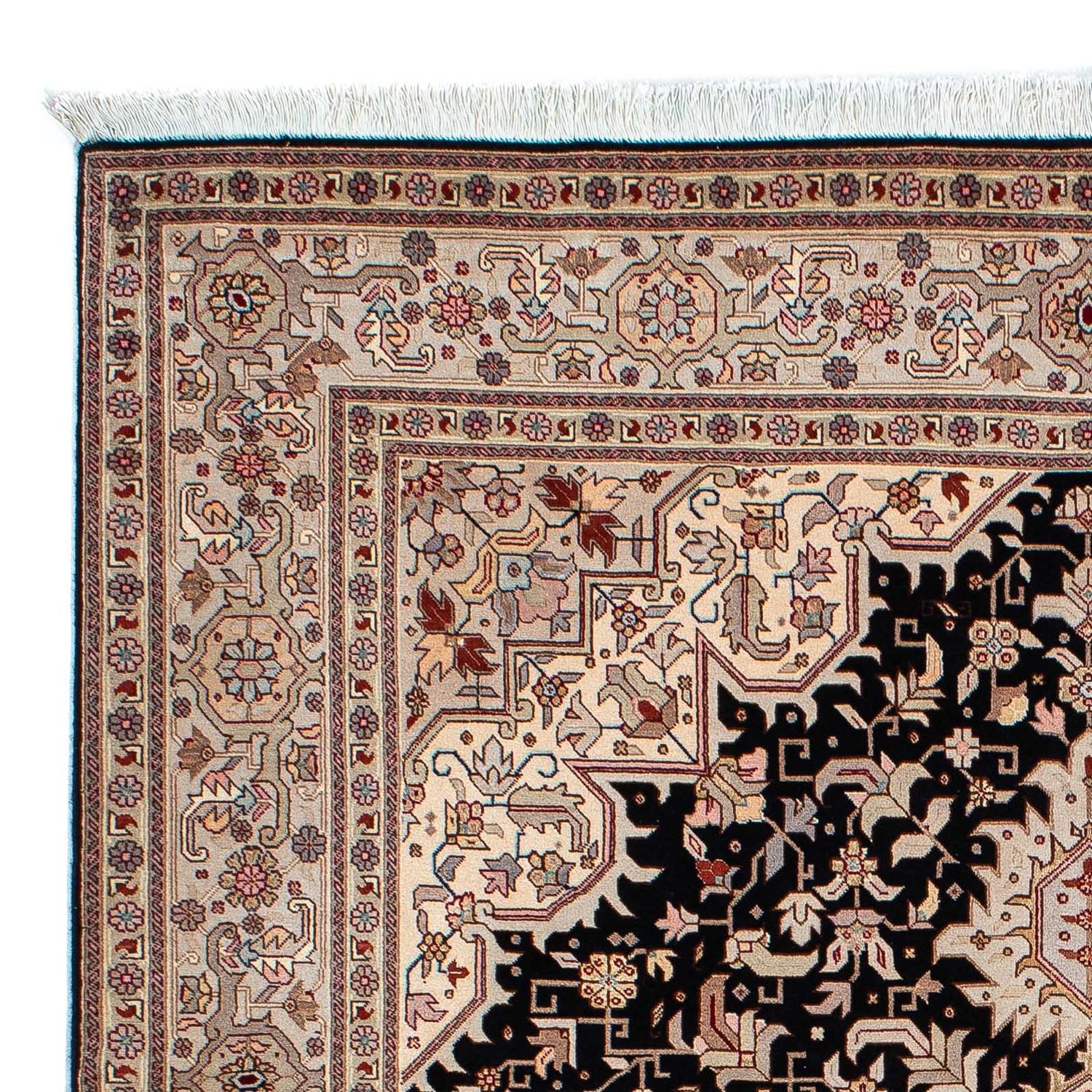 Alfombra Persa - Tabriz - Prima - 206 x 151 cm - azul oscuro