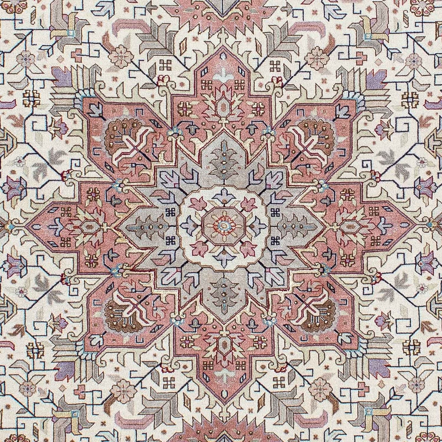Alfombra Persa - Tabriz - Real - 204 x 152 cm - beige
