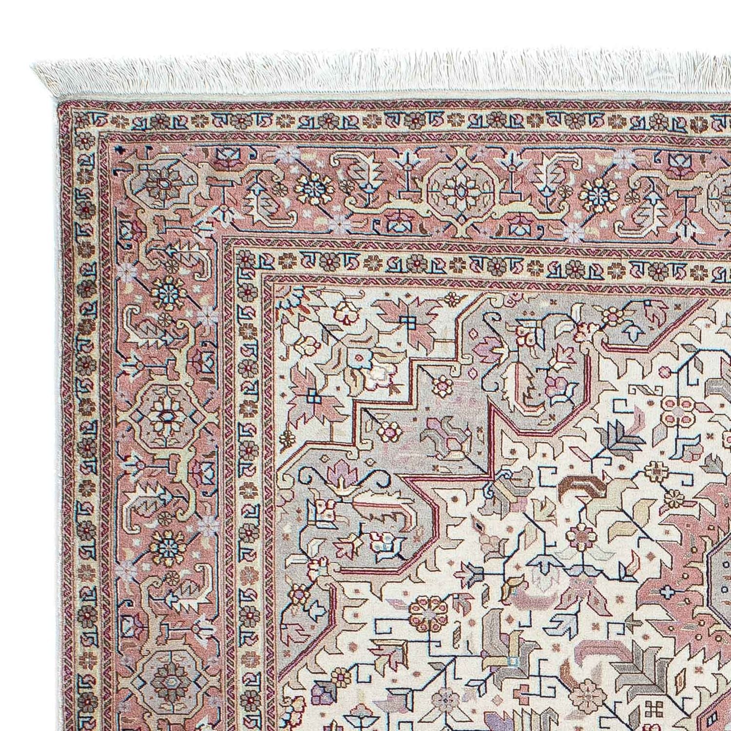 Alfombra Persa - Tabriz - Real - 204 x 152 cm - beige
