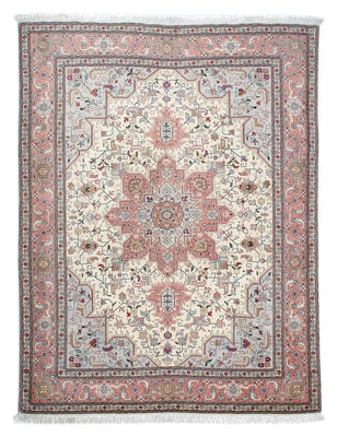 Alfombra Persa - Tabriz - Real - 200 x 149 cm - beige