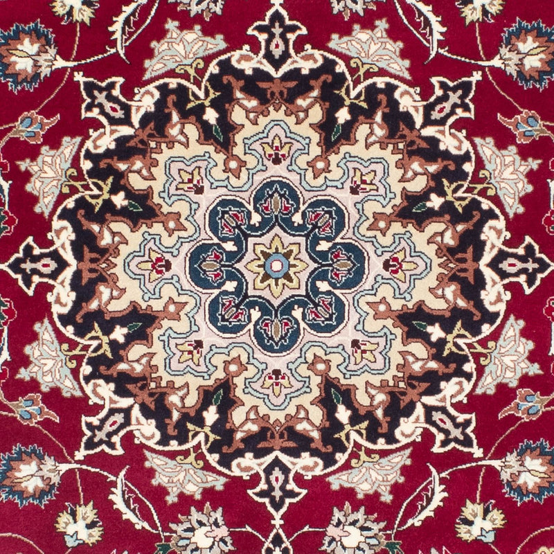 Alfombra Persa - Tabriz - Real - 197 x 153 cm - rojo oscuro
