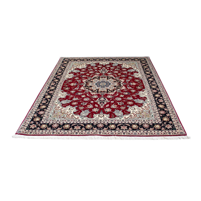Alfombra Persa - Tabriz - Real - 197 x 153 cm - rojo oscuro