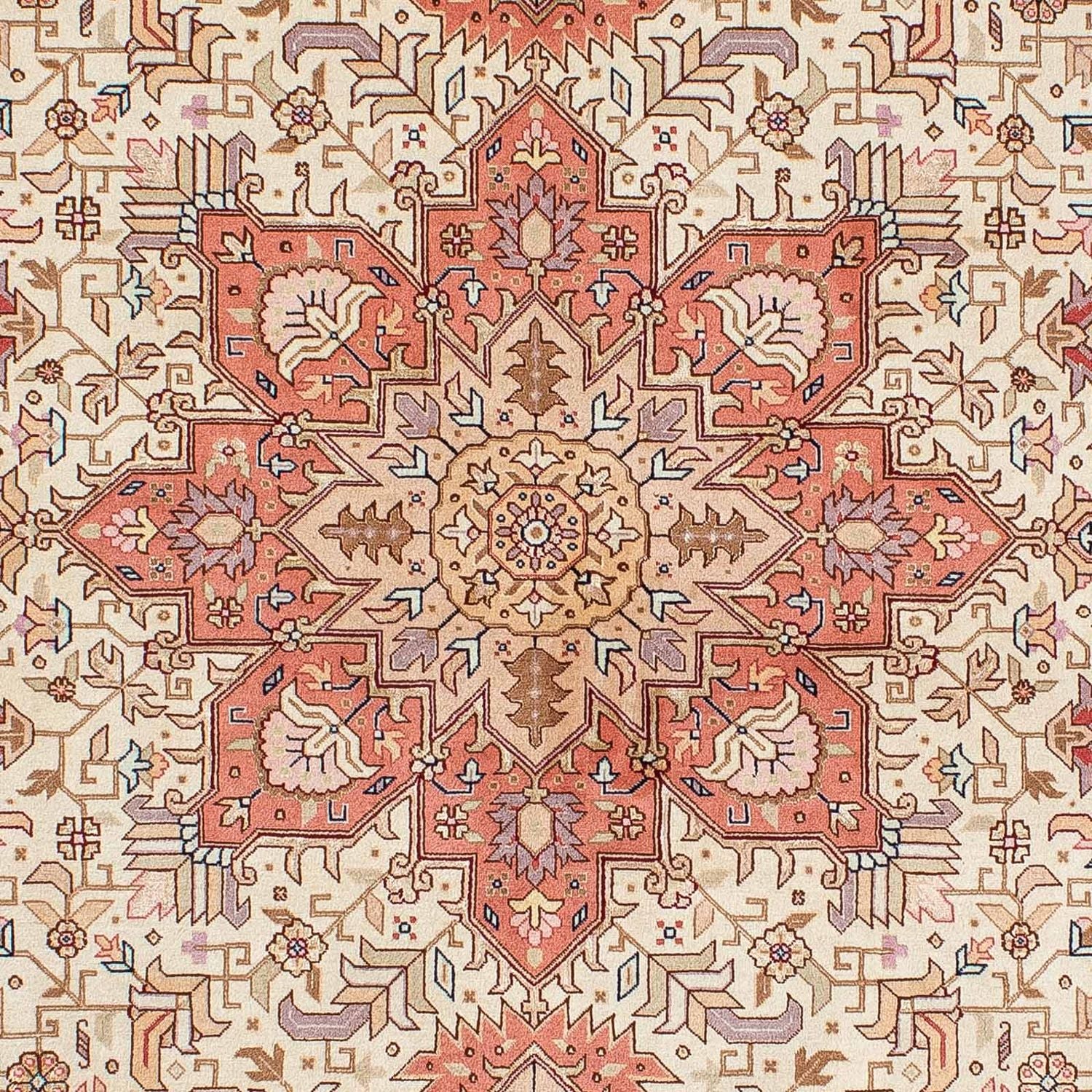 Alfombra Persa - Tabriz - Real - 205 x 152 cm - beige