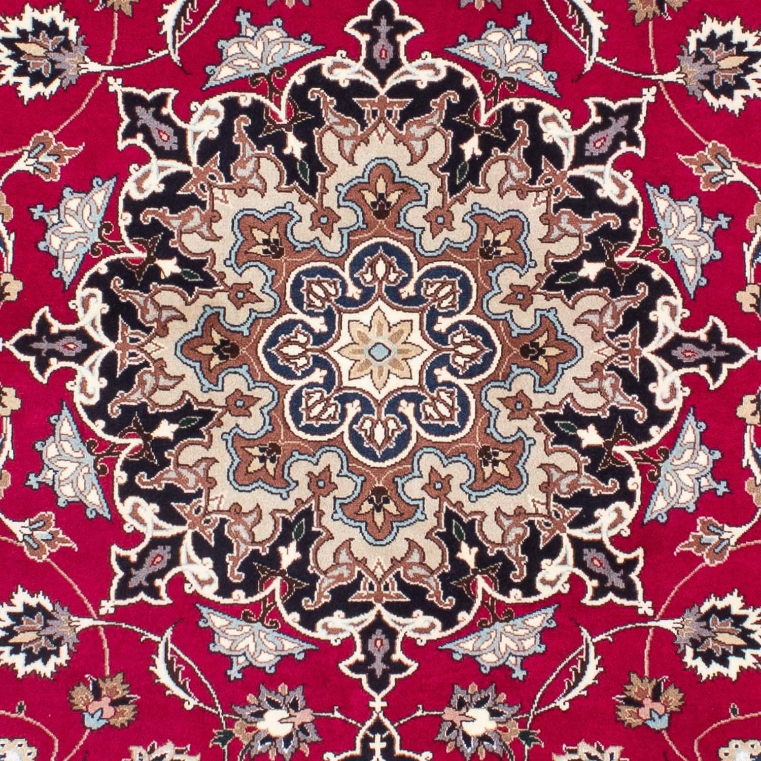 Alfombra Persa - Tabriz - Real - 200 x 155 cm - rojo oscuro