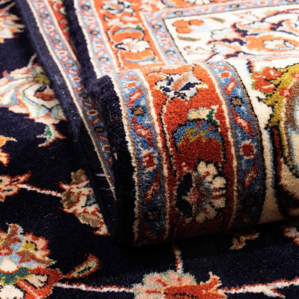 Alfombra persa - Clásica - 285 x 193 cm - azul oscuro