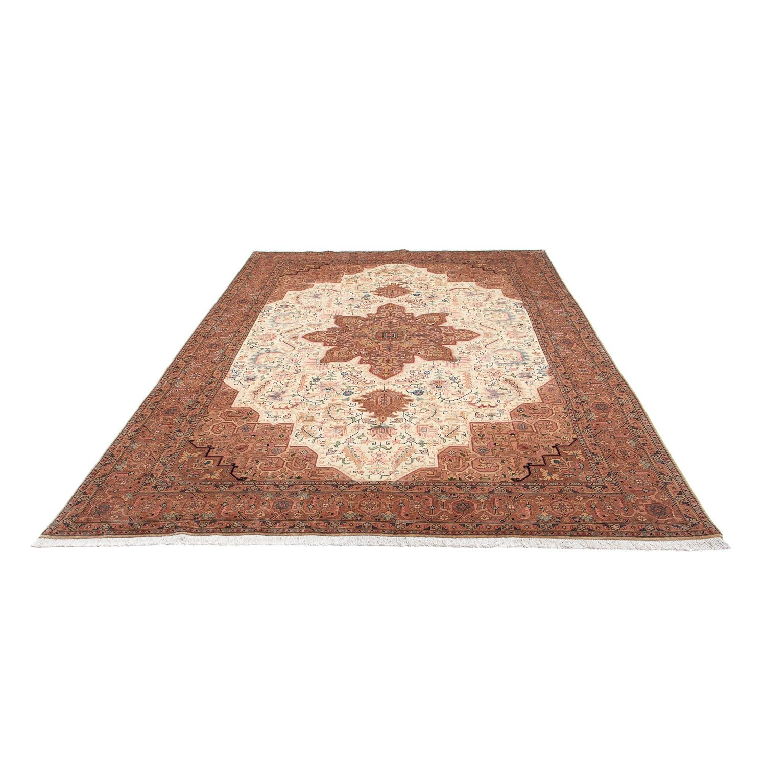 Alfombra persa - Tabriz - 313 x 203 cm - marrón
