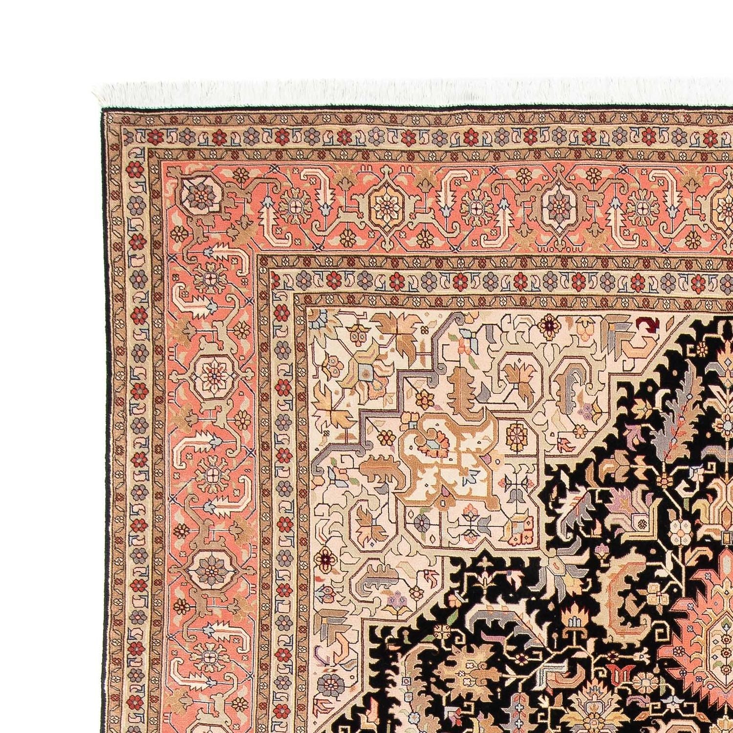 Alfombra Persa - Tabriz - Real - 311 x 204 cm - azul oscuro