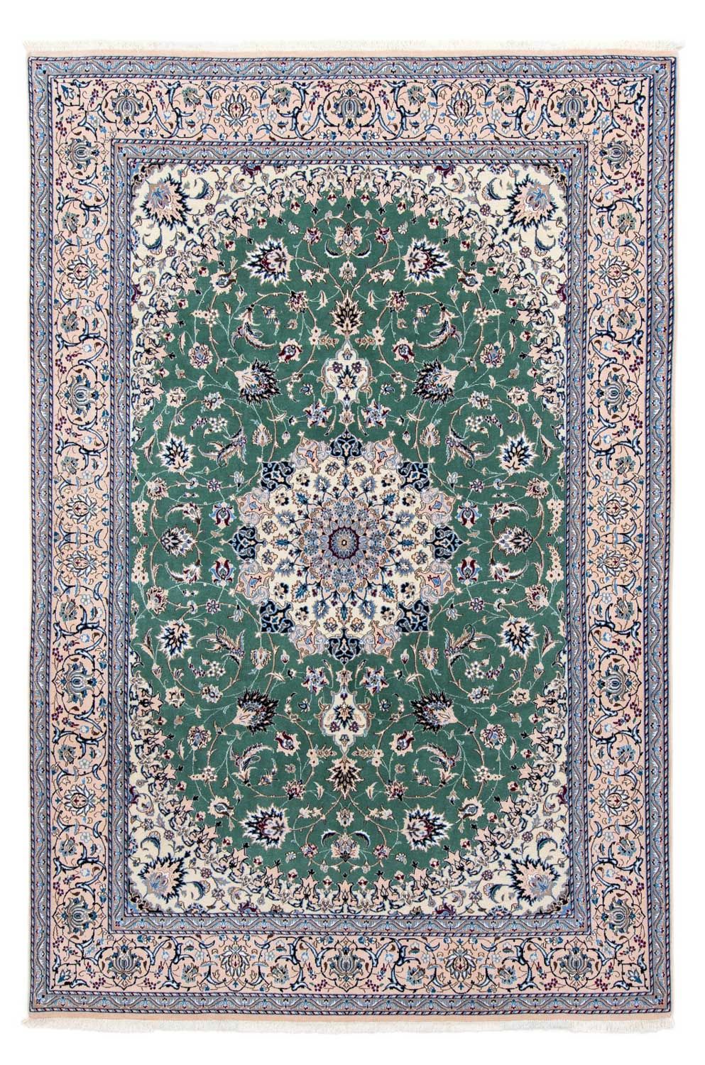 Alfombra Persa - Nain - Real - 302 x 200 cm - verde