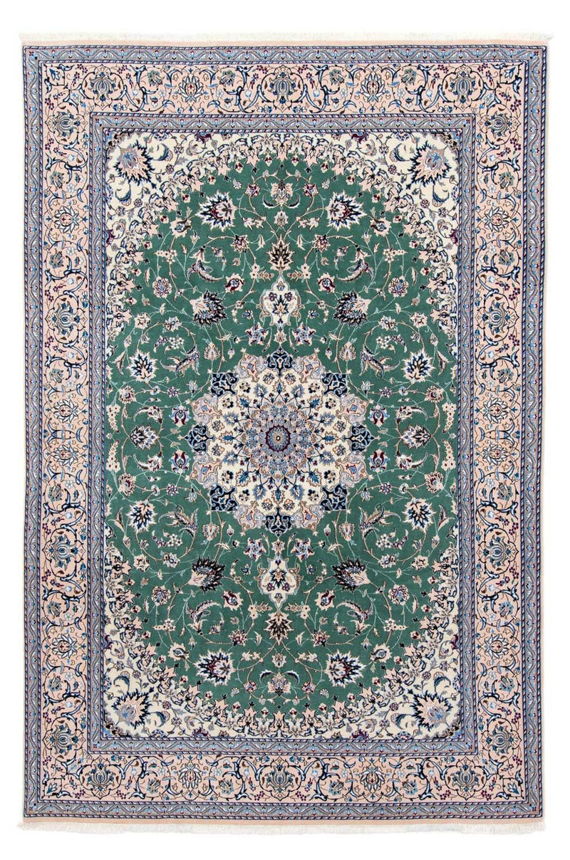 Alfombra Persa - Nain - Real - 302 x 200 cm - verde