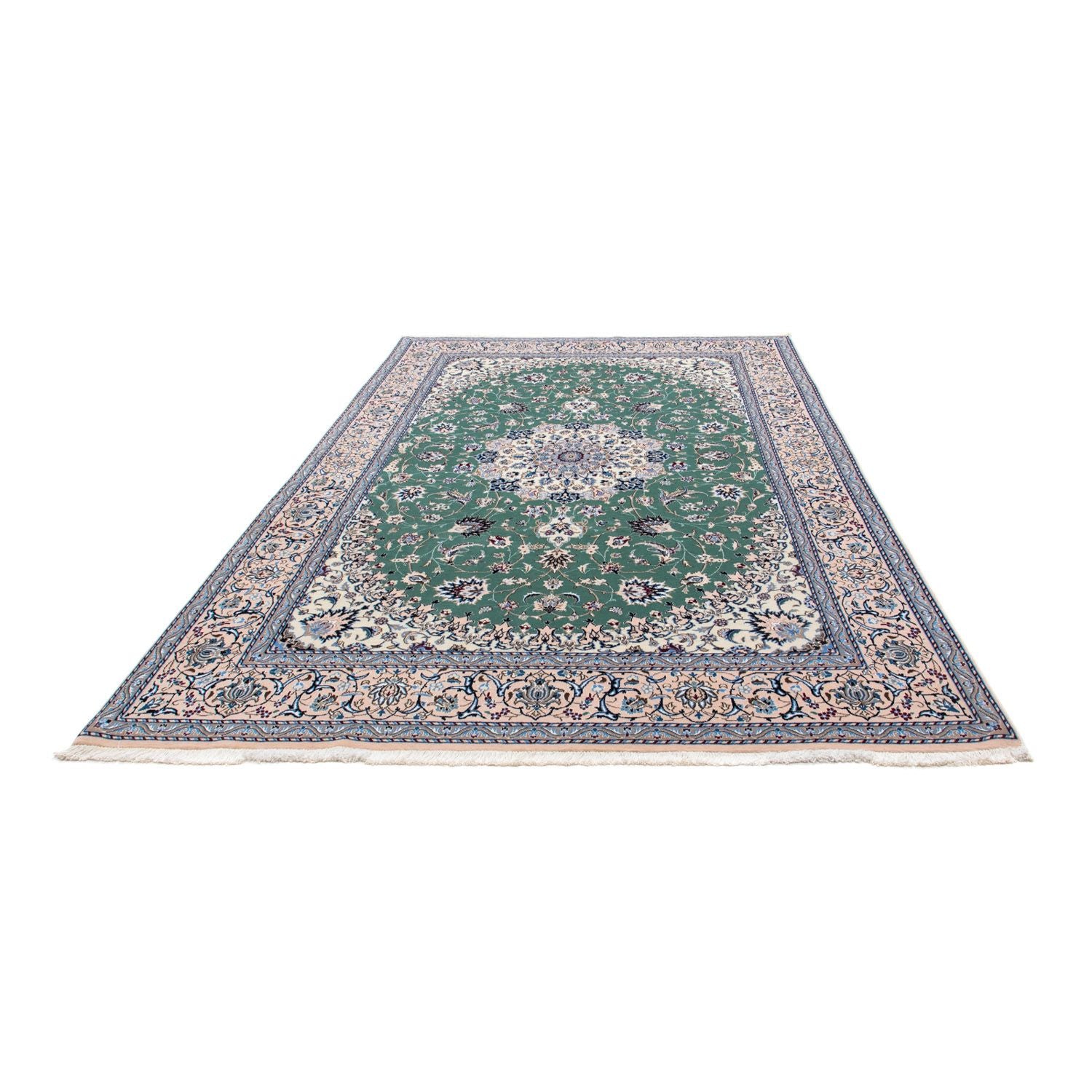 Alfombra Persa - Nain - Real - 302 x 200 cm - verde