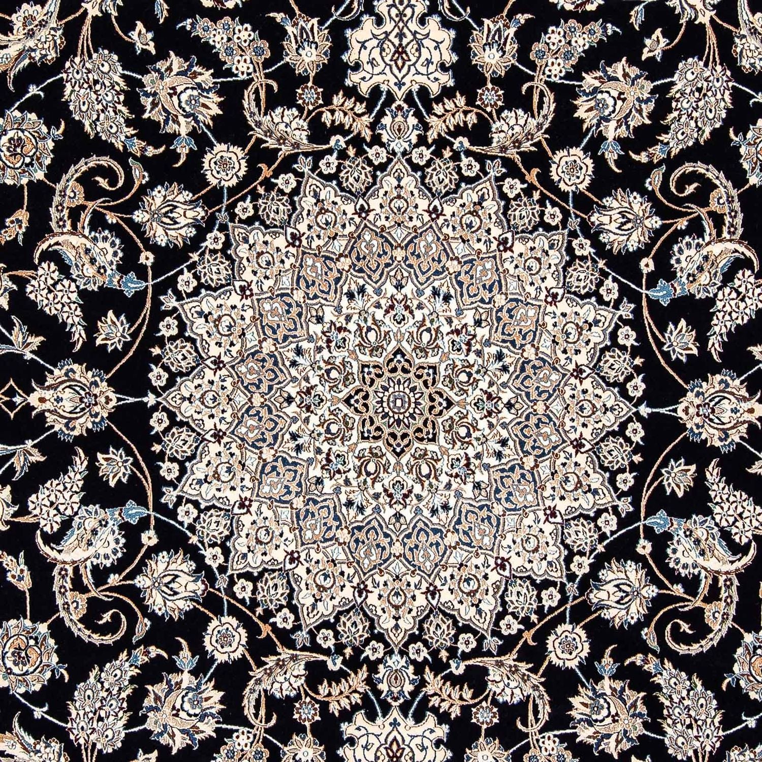 Alfombra Persa - Nain - Prima - 310 x 202 cm - azul oscuro