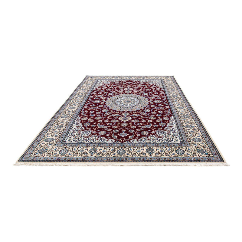 Alfombra Persa - Nain - Real - 298 x 206 cm - rojo oscuro