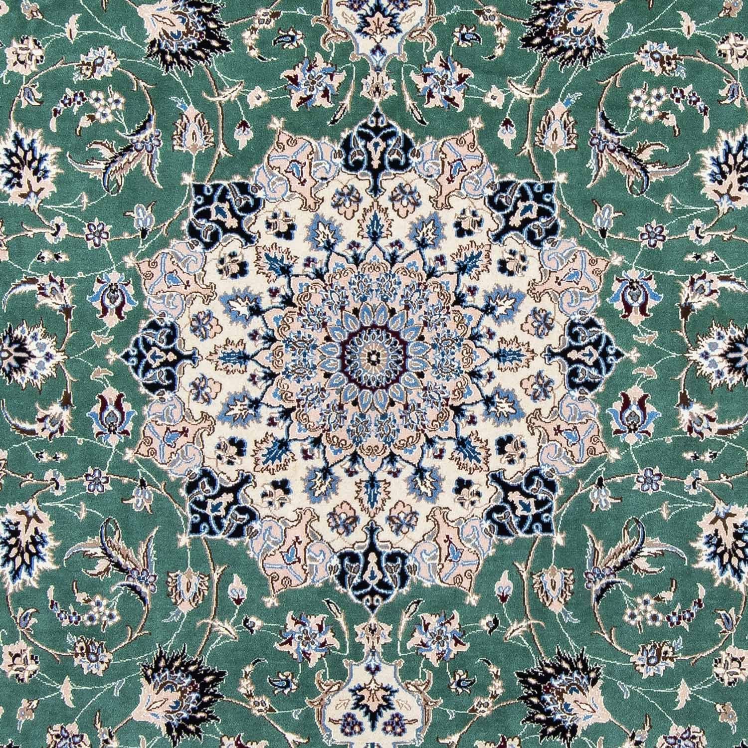 Alfombra Persa - Nain - Real - 293 x 198 cm - verde