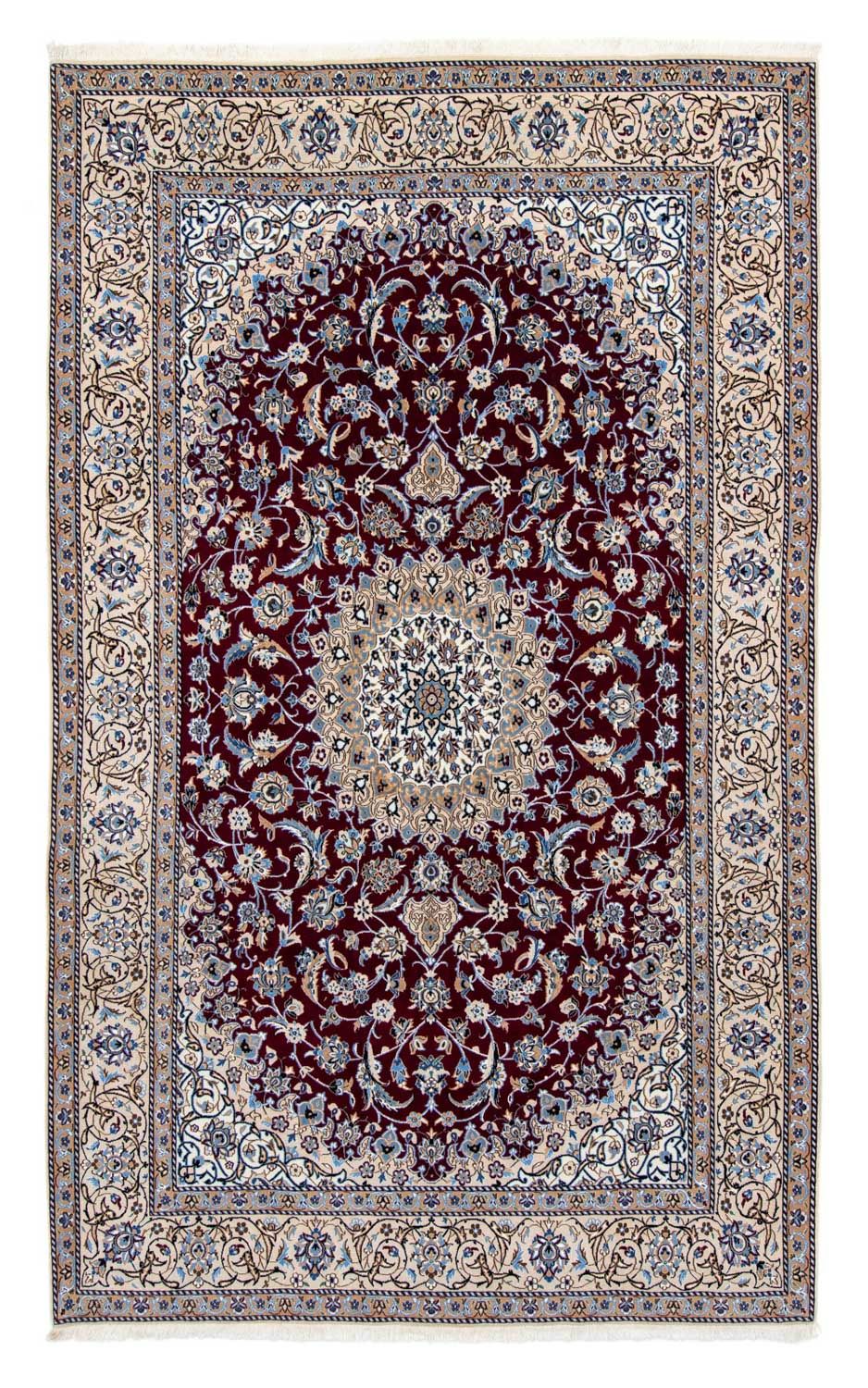 Alfombra Persa - Nain - Real - 305 x 204 cm - rojo