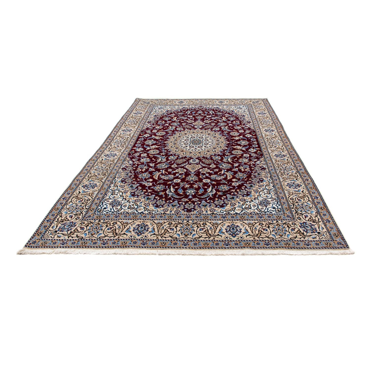 Alfombra Persa - Nain - Real - 305 x 204 cm - rojo
