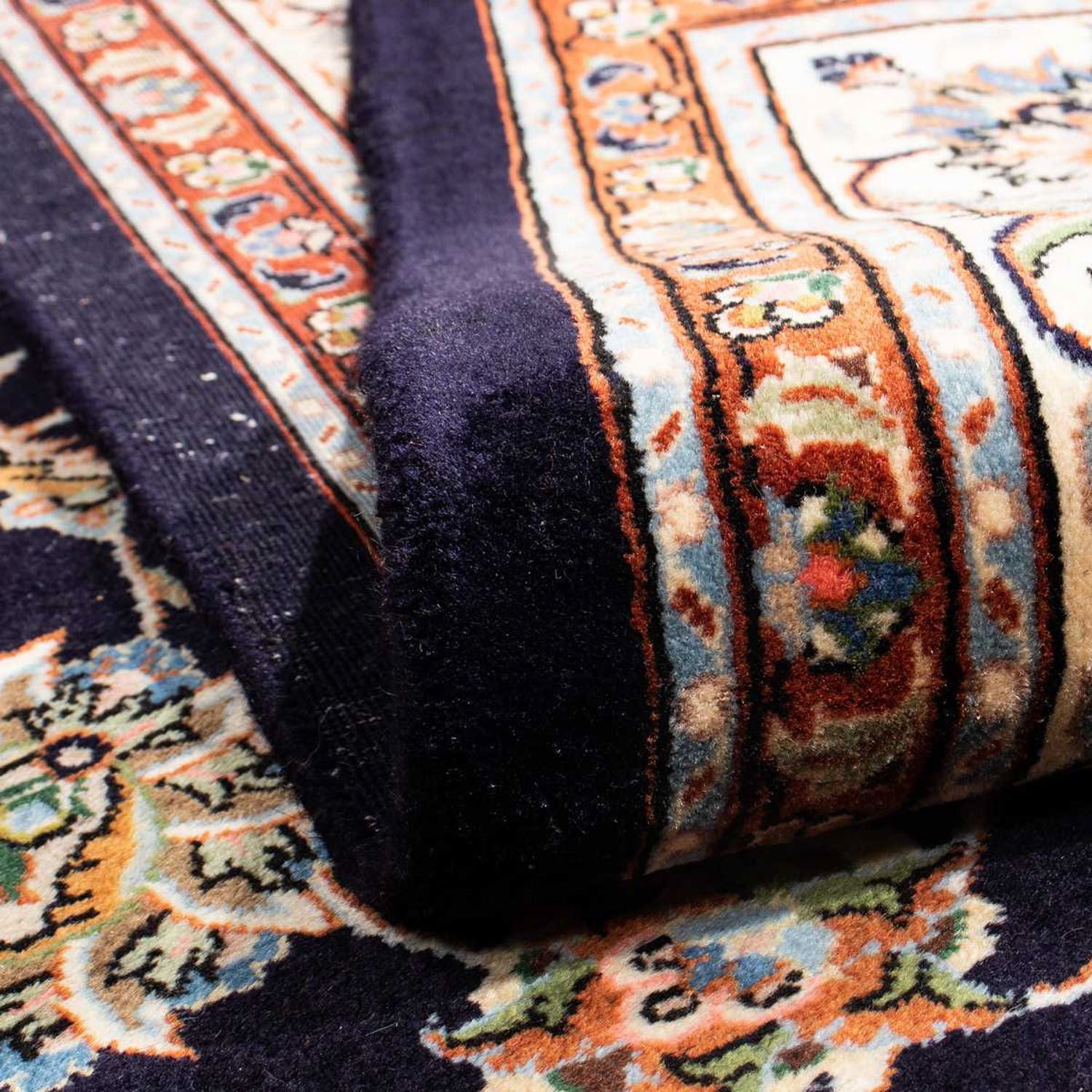 Alfombra persa - Clásica - 295 x 200 cm - azul oscuro