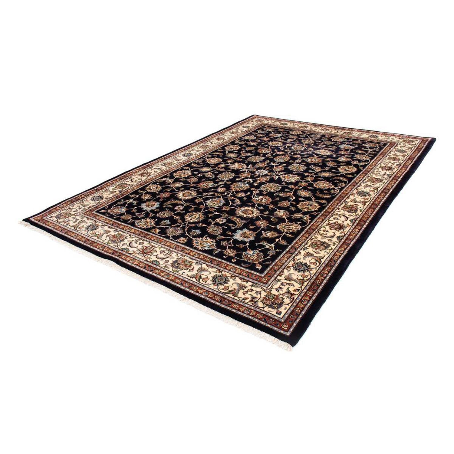 Alfombra persa - Clásica - 295 x 200 cm - azul oscuro