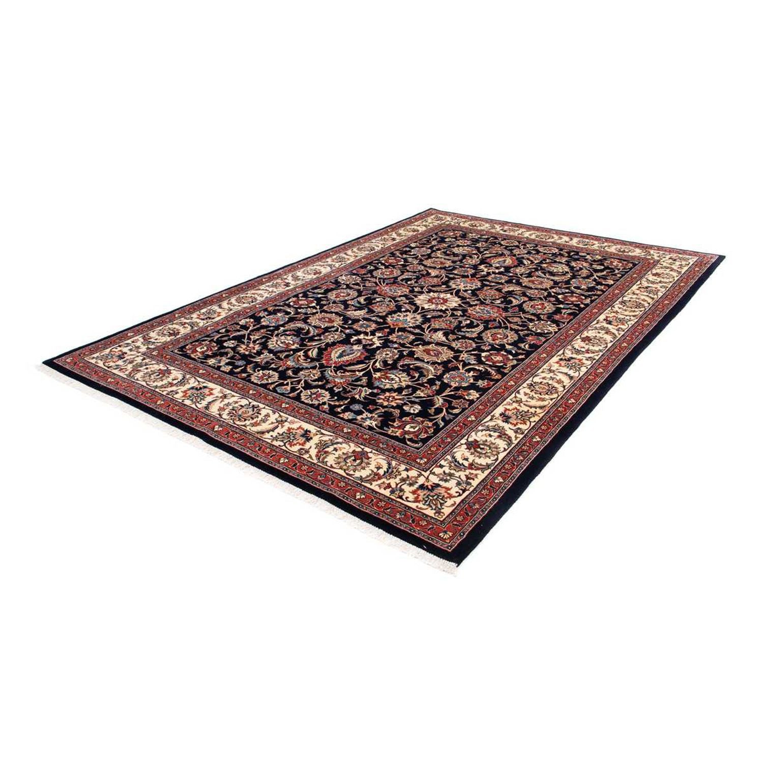 Alfombra persa - Clásica - 292 x 202 cm - azul oscuro