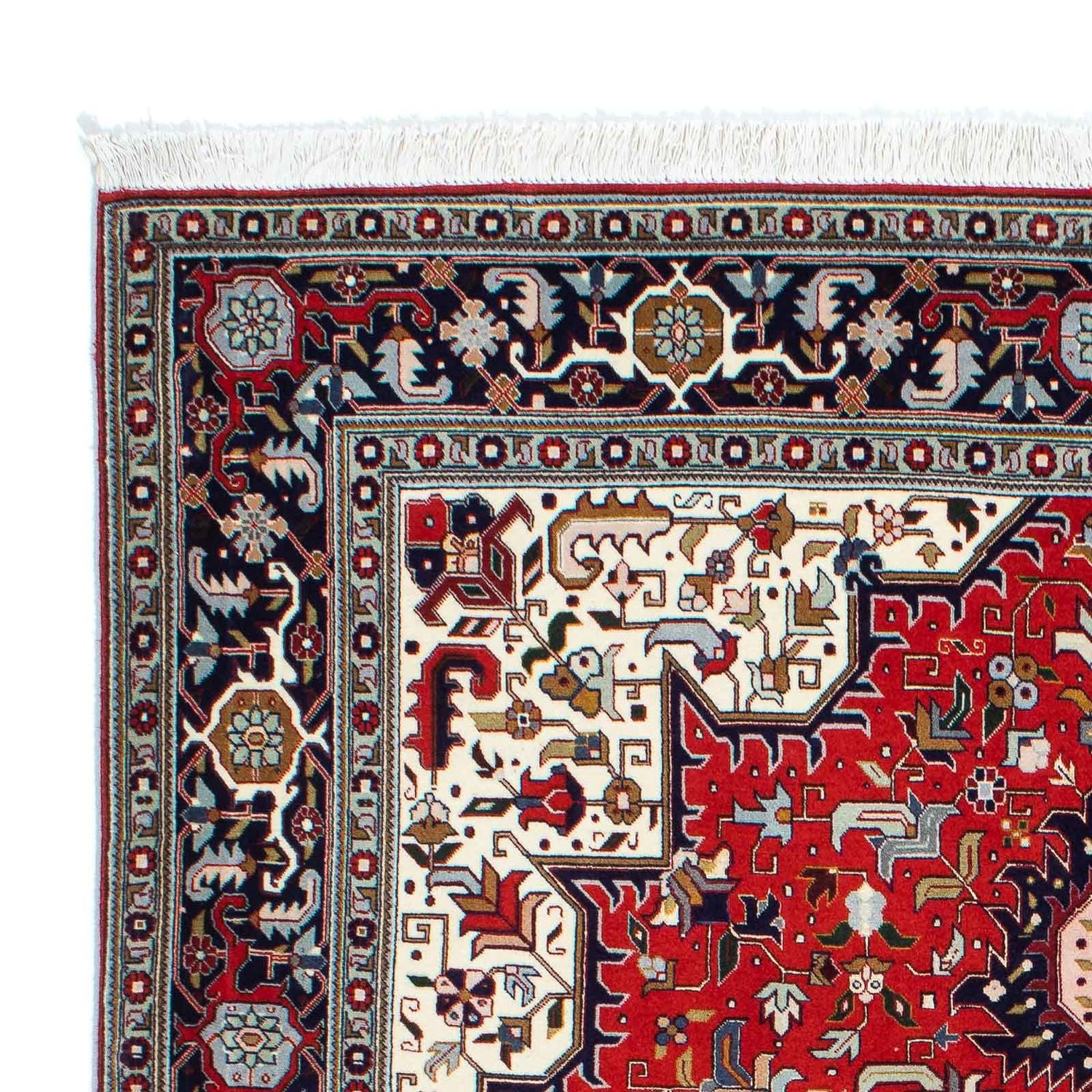Alfombra Persa - Tabriz - Real - 196 x 152 cm - rojo oscuro