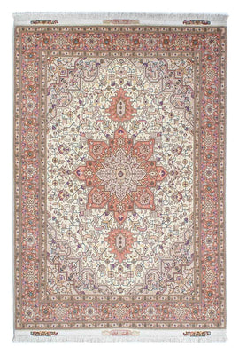 Alfombra Persa - Tabriz - Real - 212 x 151 cm - beige