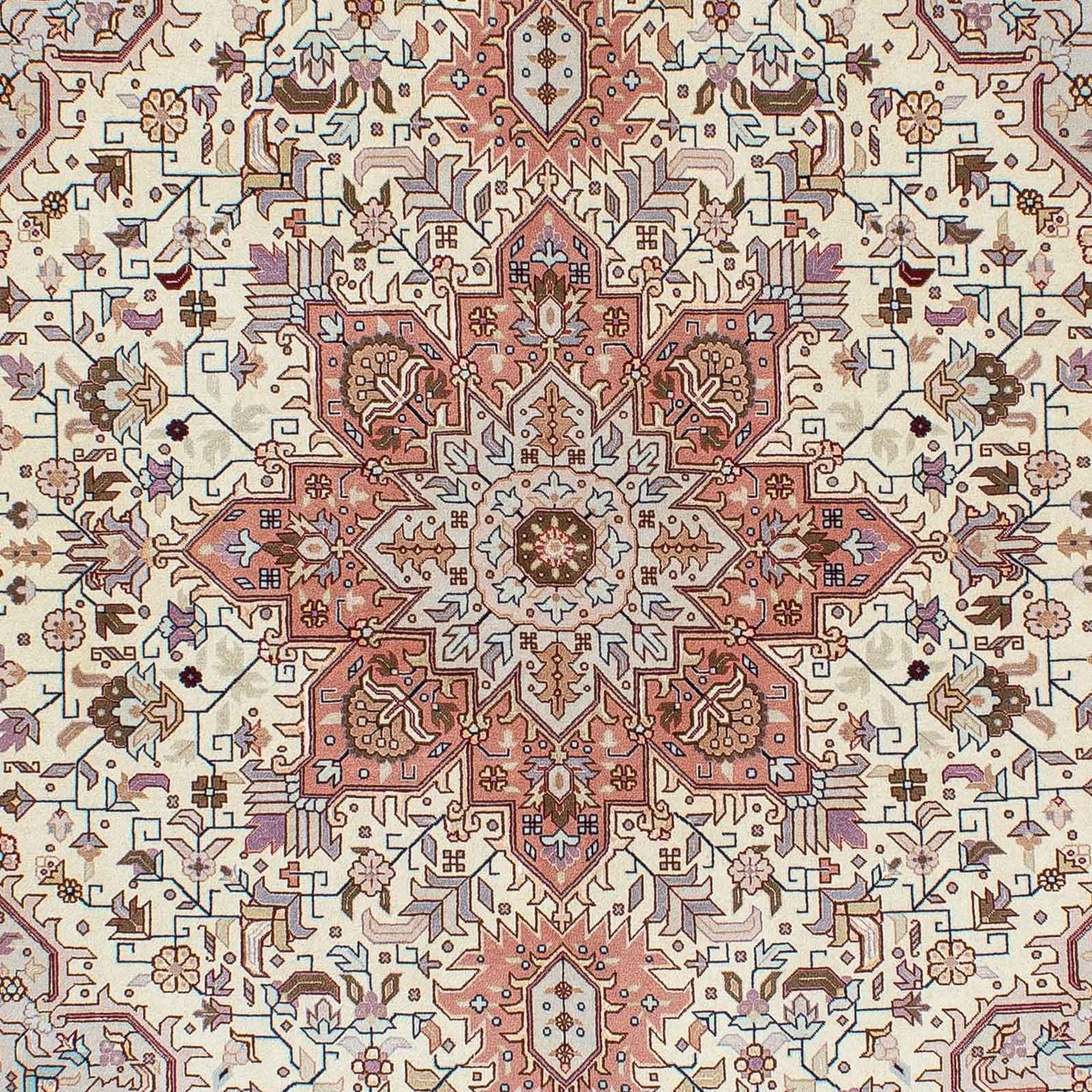 Alfombra Persa - Tabriz - Real - 208 x 156 cm - beige