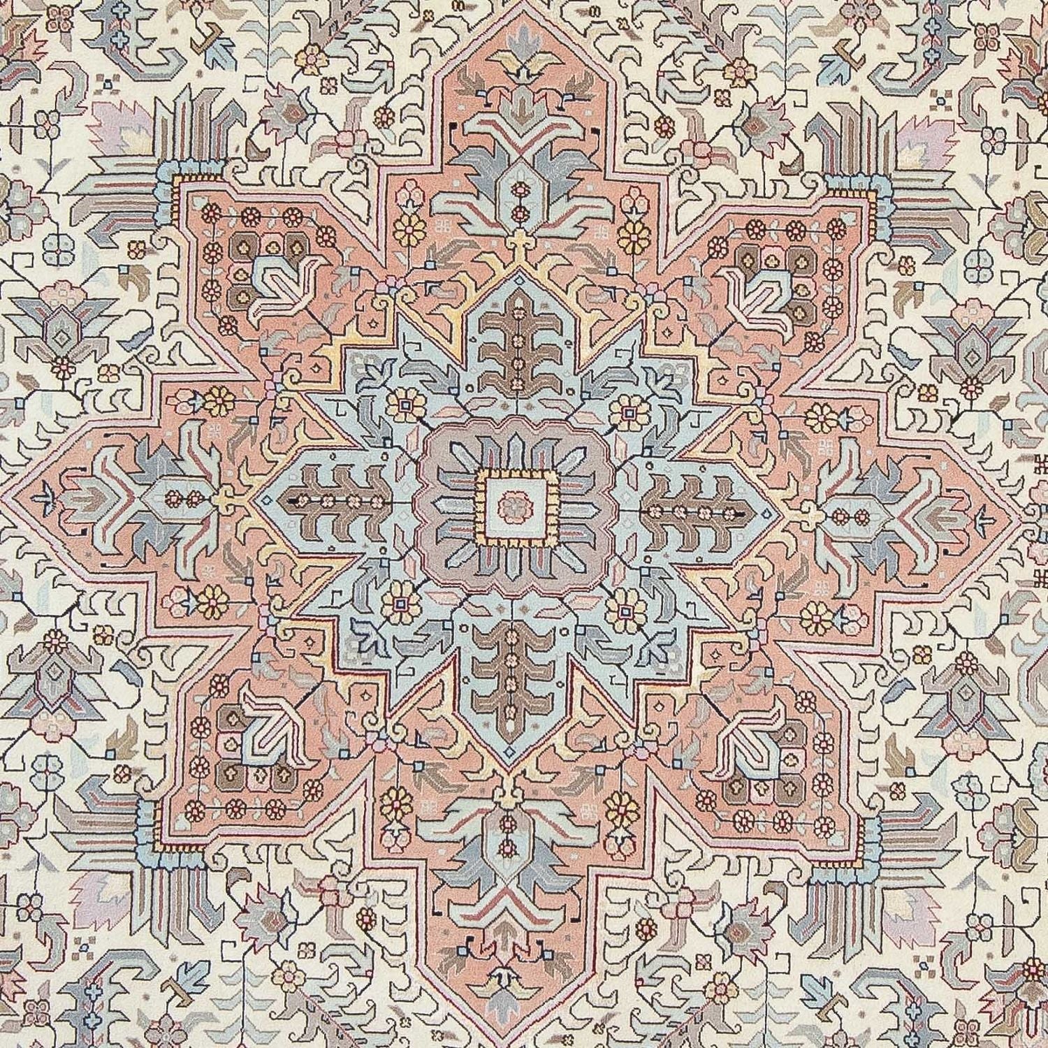 Alfombra Persa - Tabriz - Real - 304 x 212 cm - beige