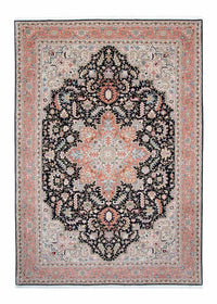 Alfombra Persa - Tabriz - Real - 300 x 204 cm - azul oscuro