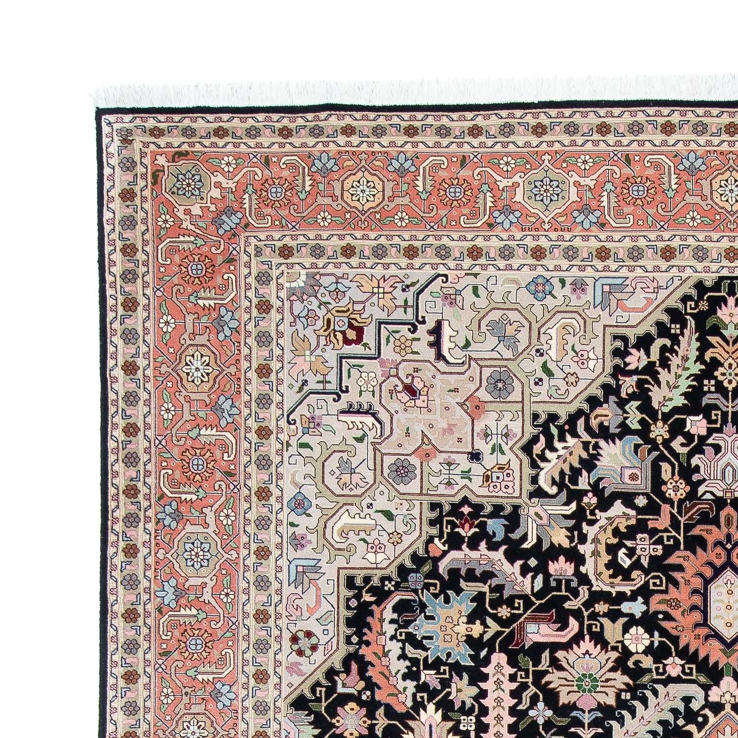 Alfombra Persa - Tabriz - Real - 300 x 204 cm - azul oscuro