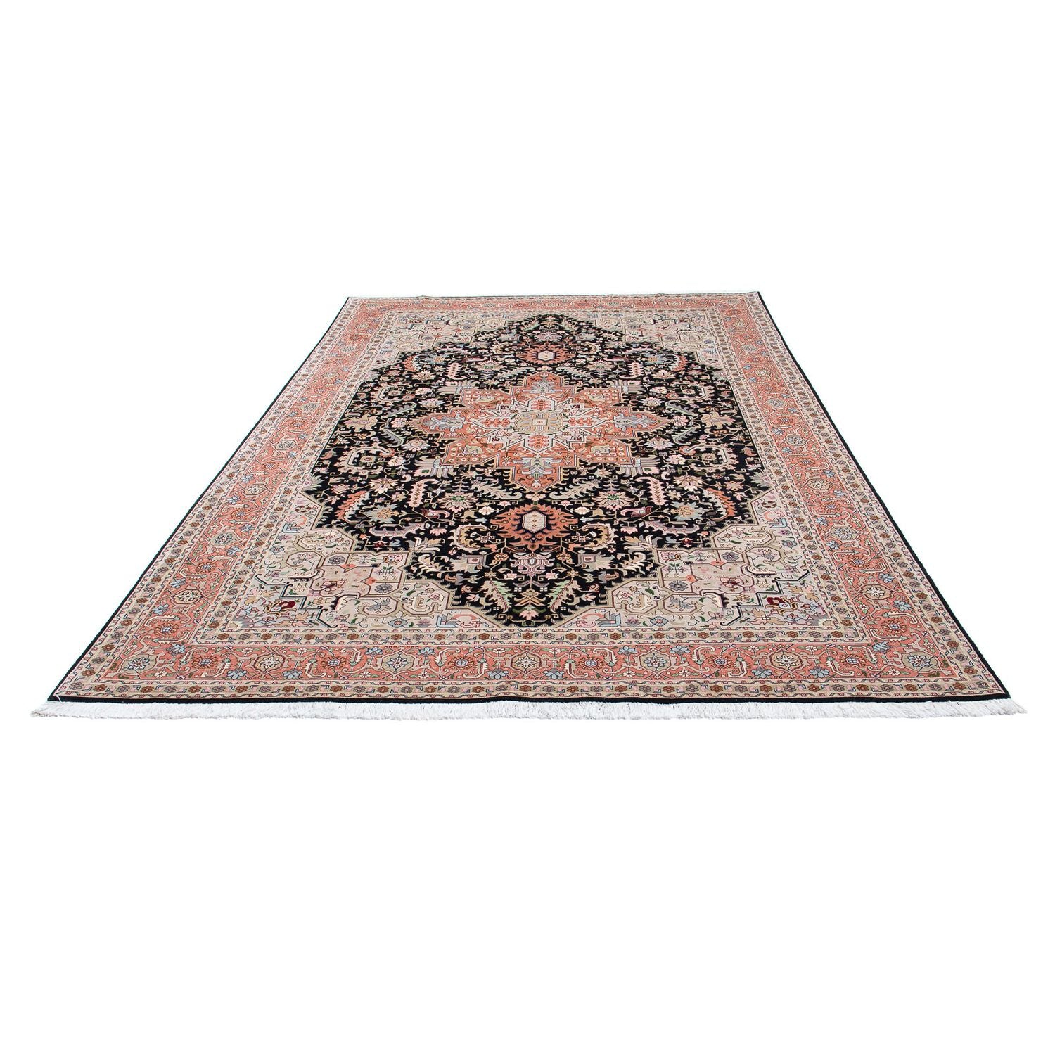 Alfombra Persa - Tabriz - Real - 300 x 204 cm - azul oscuro