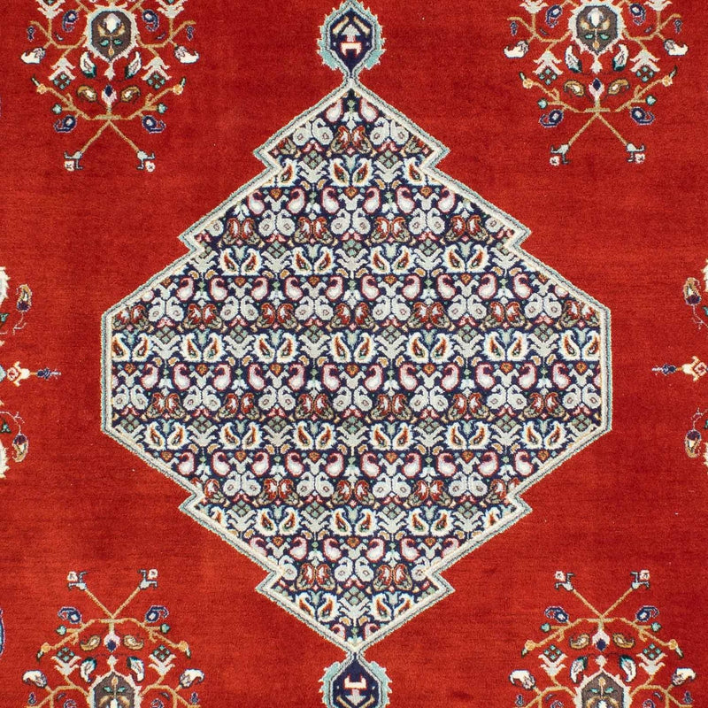 Alfombra persa - Ghom - 243 x 179 cm - rojo oscuro