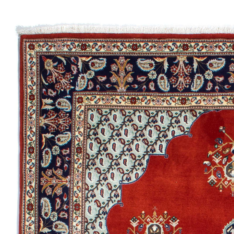 Alfombra persa - Ghom - 243 x 179 cm - rojo oscuro