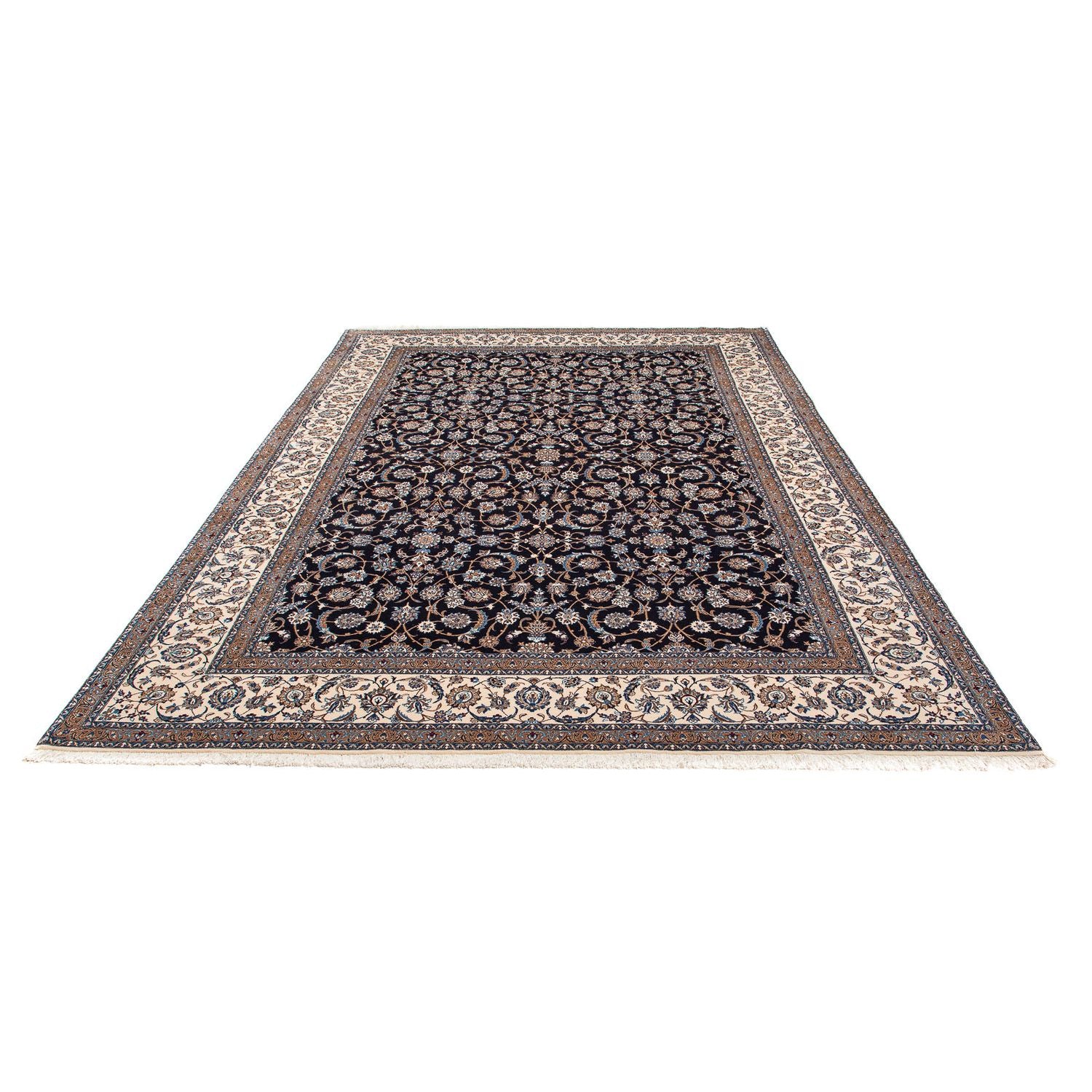 Alfombra Persa - Nain - Prima - 303 x 202 cm - azul oscuro