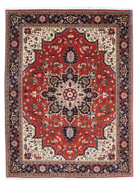 Alfombra Persa - Tabriz - Real - 205 x 152 cm - rojo oscuro