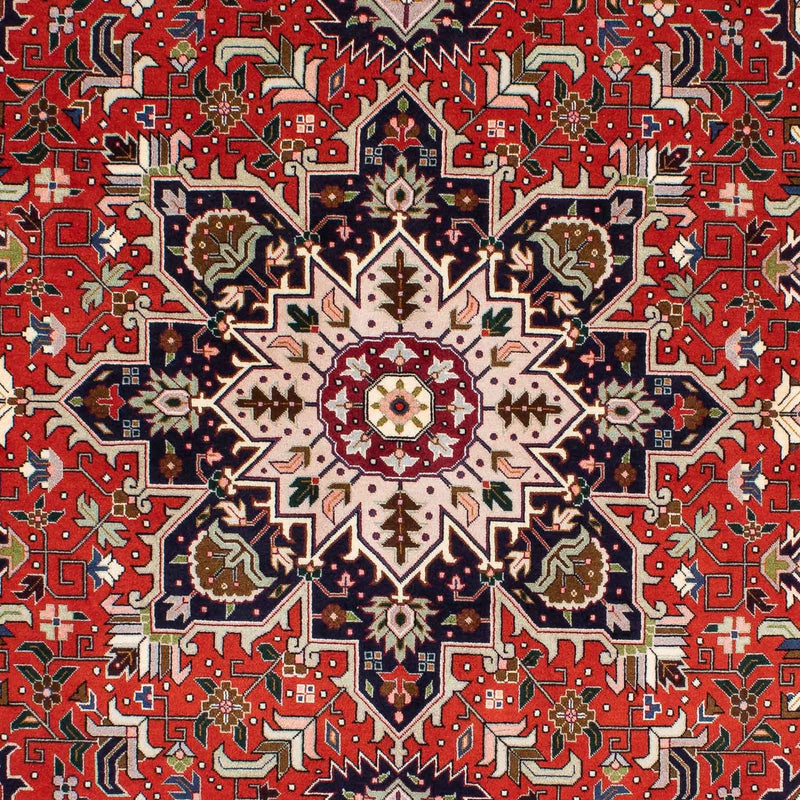 Alfombra Persa - Tabriz - Real - 205 x 152 cm - rojo oscuro